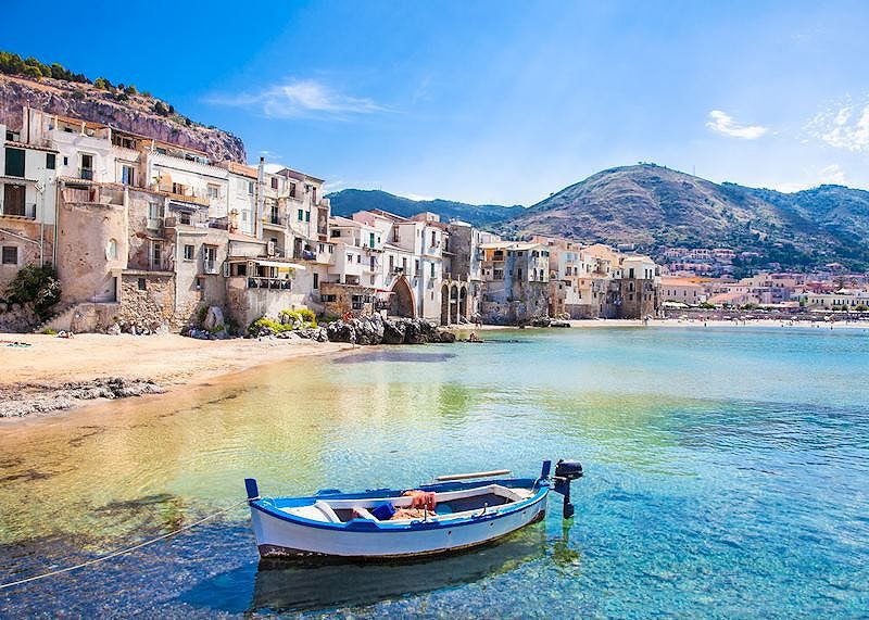 Beach at Cefalù, Sicily