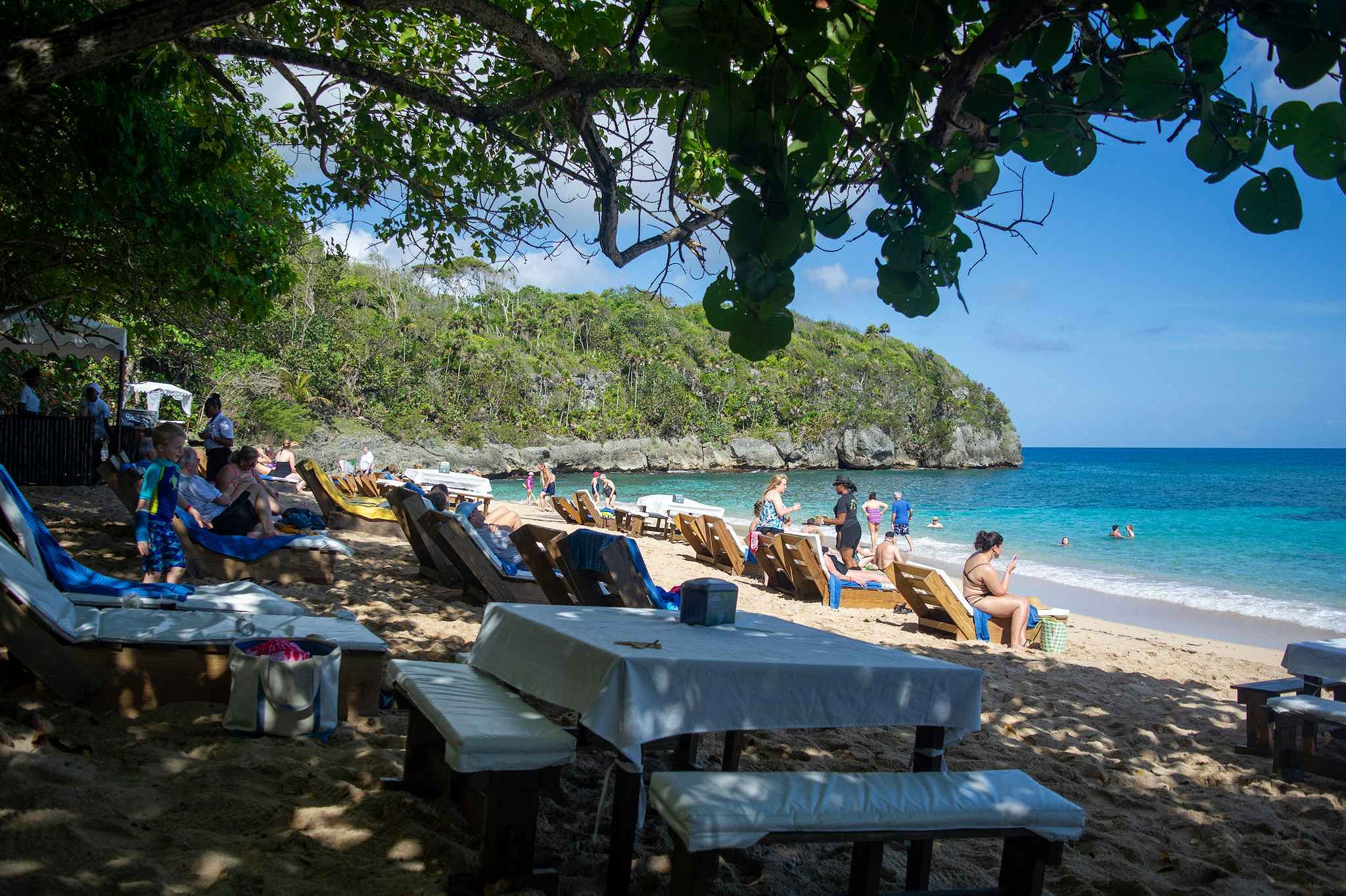 Beach excursions are a great way to cool off in Ocho Rios, Jamaica