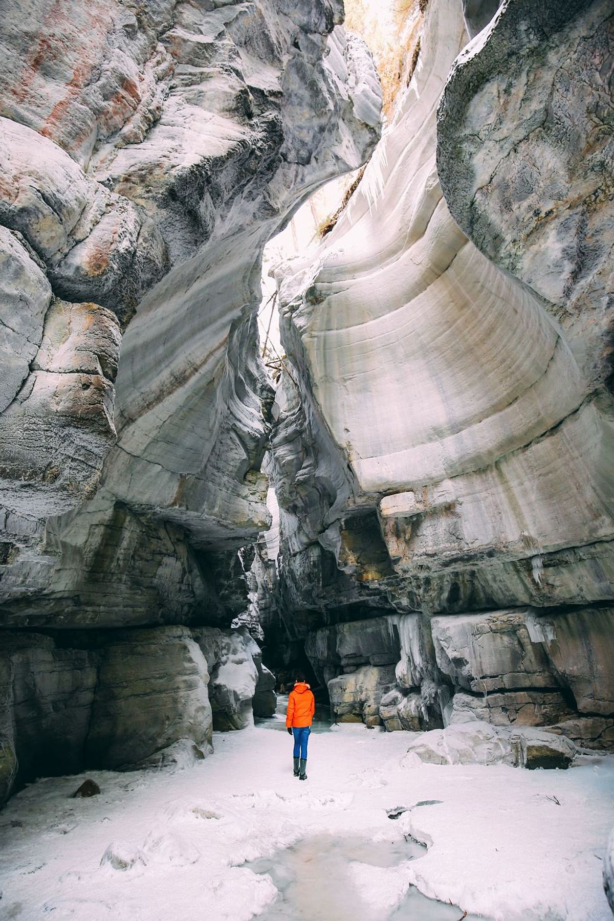 Beautiful view of Maligne Canyon in Jasper National Park