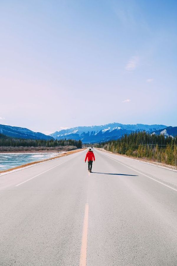 Scenic view of the amazing landscape in Jasper National Park