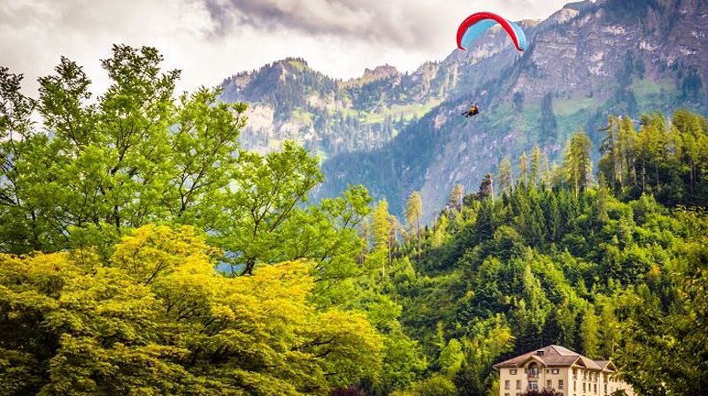 The beautiful landscape of Interlaken, Switzerland during summer