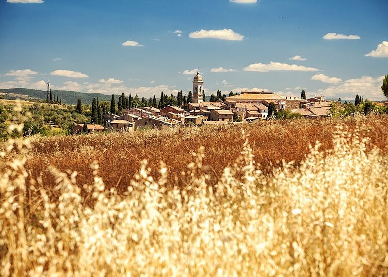 View to Pienza, Tuscany